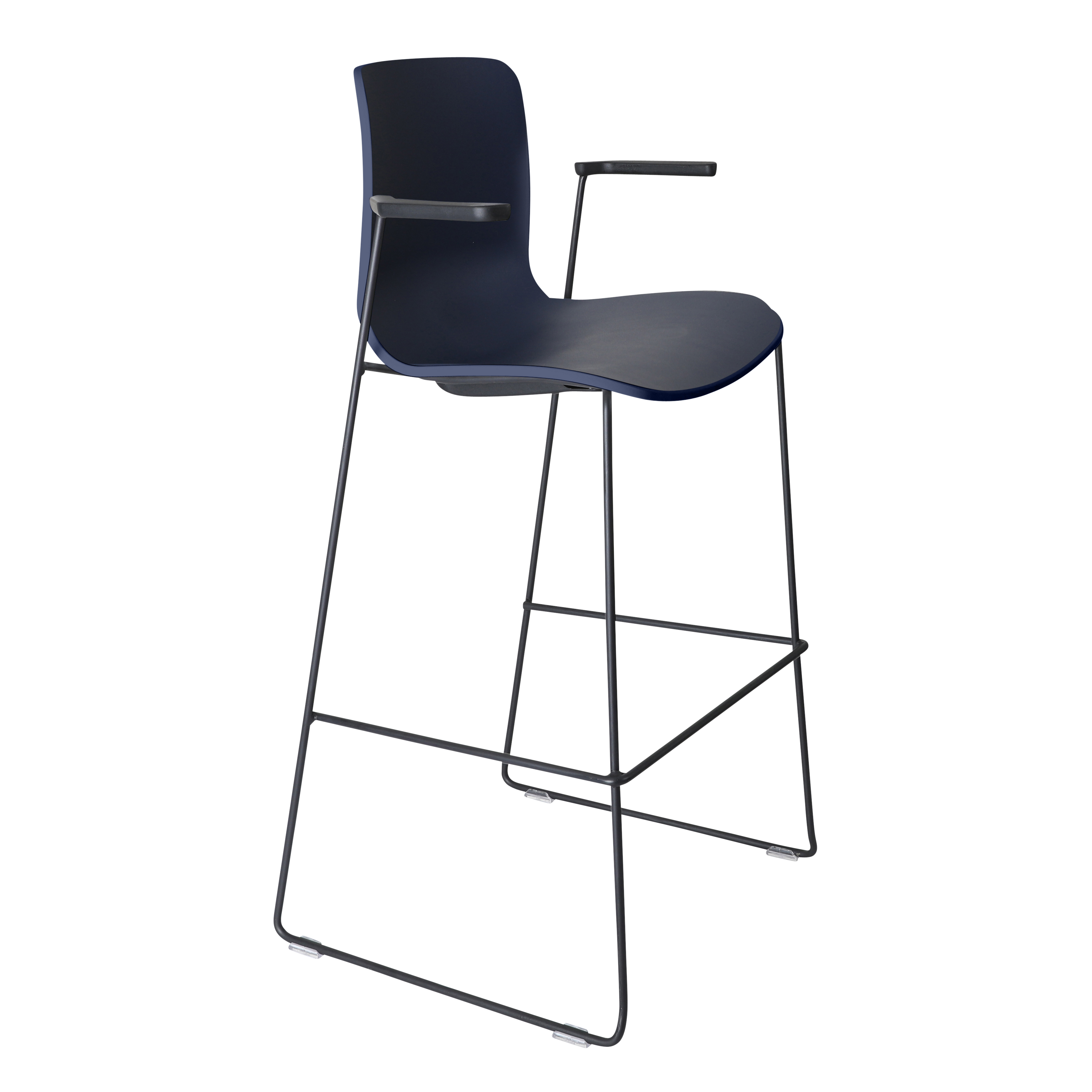 Acti Stool (Navy Blue / Stool Sled Base)